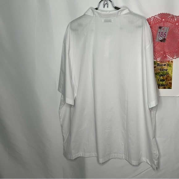 NWT Cubavera Four Pocket Guayabera Shirt Bright White - Picture 8 of 13